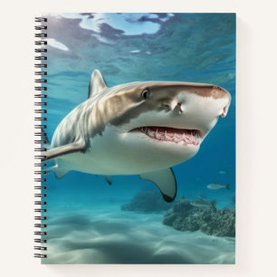 Carnet Requin Marine Animal Blue Ocean Deep Sea