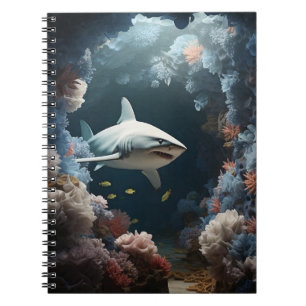 Carnet Requin sous-marin foncé