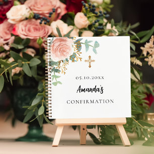 Carnet Réservation client confirmation rose fleurie verdu