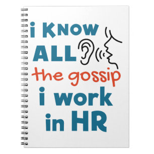 Carnet Ressources humaines amusantes RH Je connais tous l