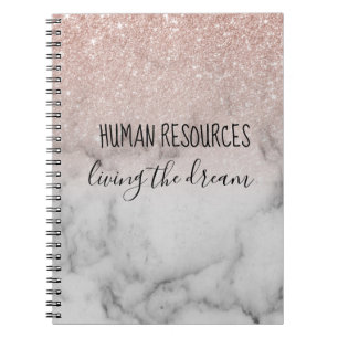 Carnet Ressources humaines Vivre l'or Rose du rêve