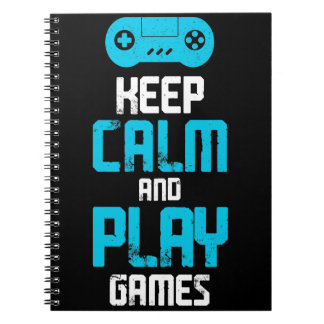 Carnet restez calme et jouez aux jeux