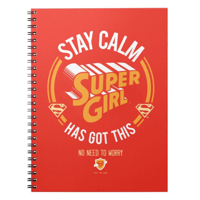 Carnet Restez Calme Supergirl a eu ceci (Devant)