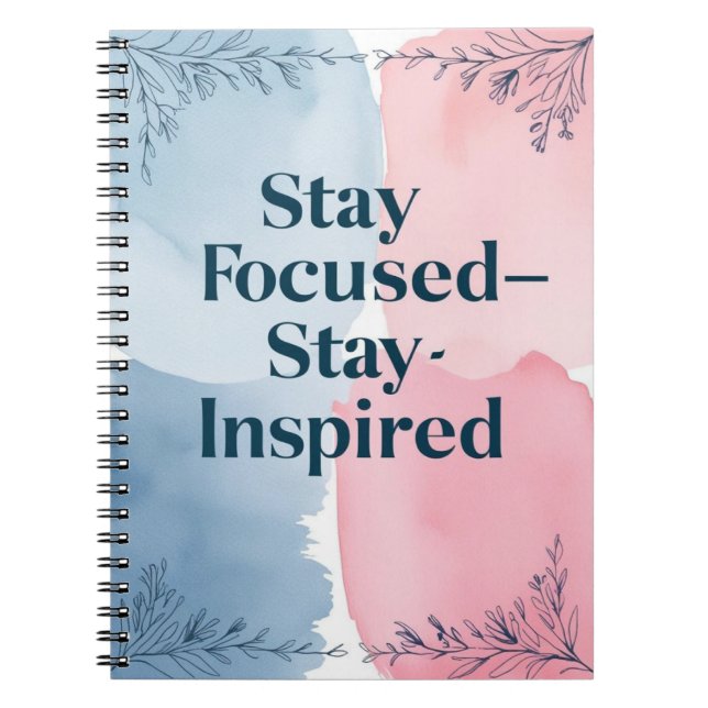 Carnet Restez concentré - Restez inspiré (Devant)