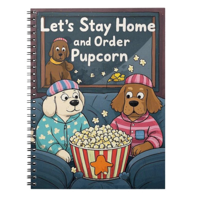 Carnet Restons à la maison et commandez des chiens de car (Devant)