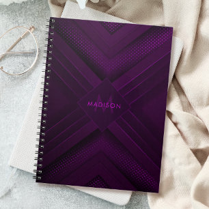 Carnet Résumé abstrait moderne de luxe violet