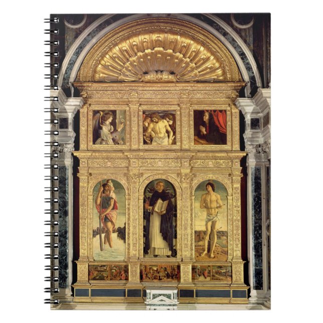 Carnet Retable de St Vincent Ferrer, c.1465 (polyptych) (Devant)