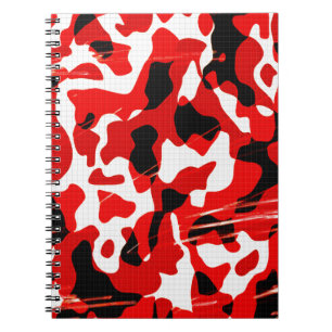 Carnet Retombées radioactives rouges Camo (conception