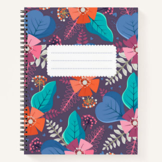 Carnet Retour à l'école avec feuilles d'automne - Noteboo