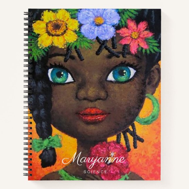 Carnet Retour À L'École Avec Le Nom Et Le Sujet Mignonne  (Devant)