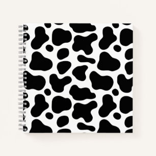 Carnet Retour à l'école l Motif léopard noir et blanc