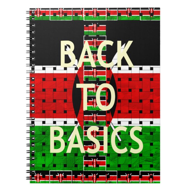 Carnet Retour aux bases : Kenya Drapeau Thème de la cultu (Devant)