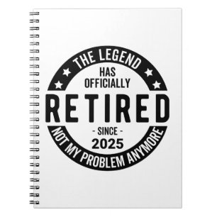 Carnet Retraité 2025 Plus mon problème - Retraite