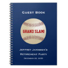 Retraite Party Guest Book, Baseball, Grand Chelem