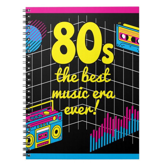 Carnet Retro 80s : la meilleure époque musicale ! (Devant)
