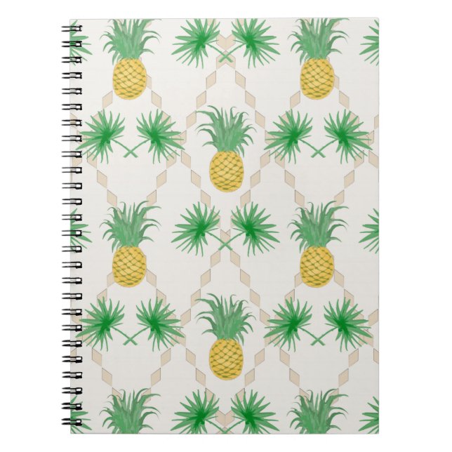 Carnet Rétro, ananas (Devant)