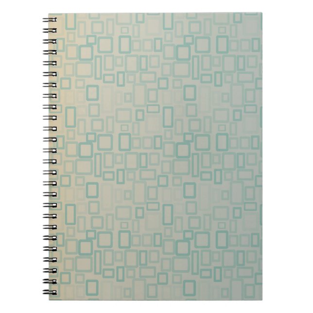 Carnet Rétro Aqua (Devant)