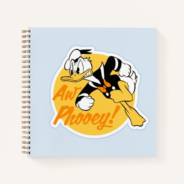 Carnet Rétro Badge Donald Duck "Oh zut alors" (Devant)
