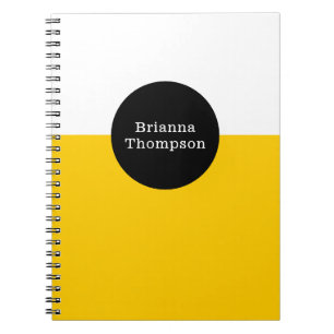 Carnet Rétro bloc de couleur bicolore vert citron