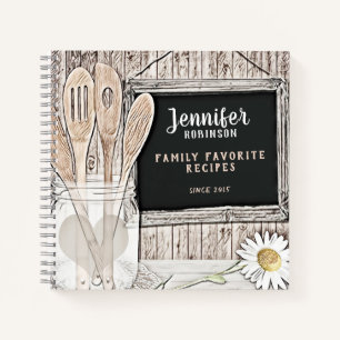 Carnet Retro Chalkboard, Mason Jar et Daisy 