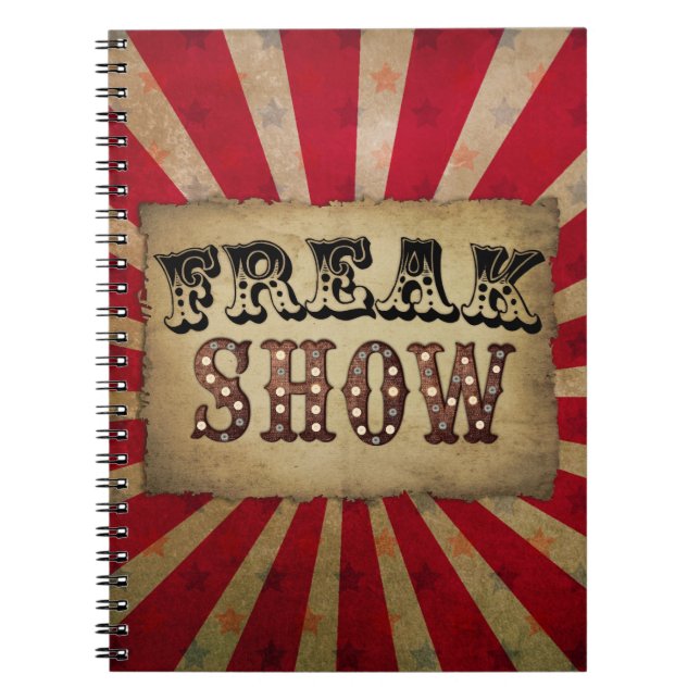 Carnet Retro Circus Poster FreShow (Devant)