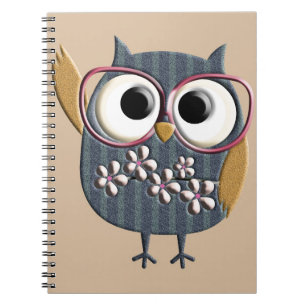 Carnet Rétro hibou vintage