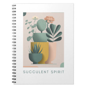 Carnet Retro-inspired plant design notebook