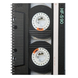 Carnet Rétro magnétophone à cassettes vintage de bande