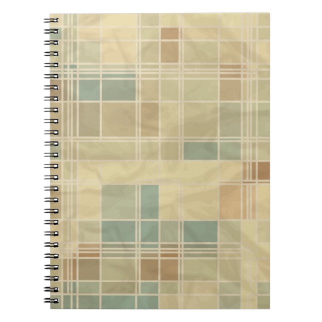 Carnet Rétro motif géométrique (Devant)