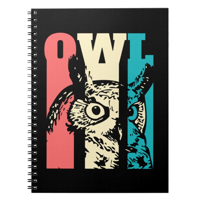 Carnet Retro Owl (Devant)