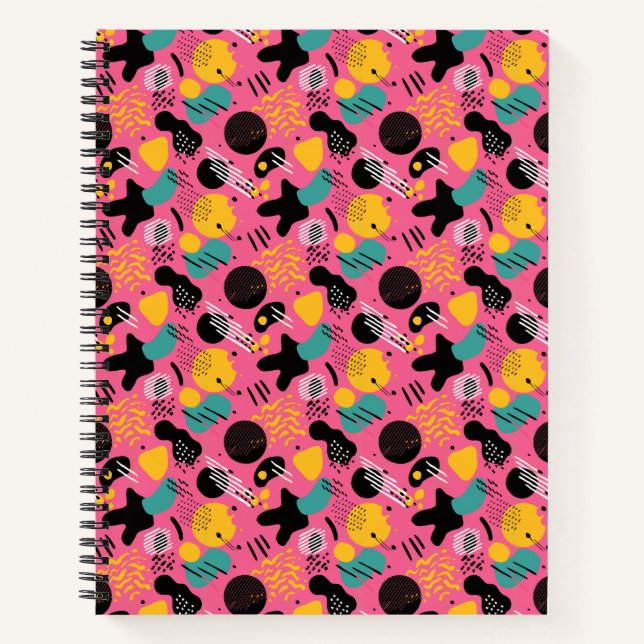 Carnet "Rétro Riot : Synthwave Squiggle Storm" (Devant)
