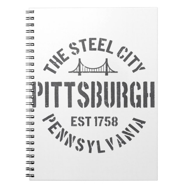 Carnet Retro Steel City Pittsburgh Pennsylvania Yinz vint (Devant)