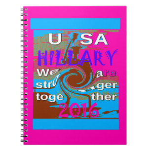 Carnet Retro USA Stronger Together Abstrait Art Print