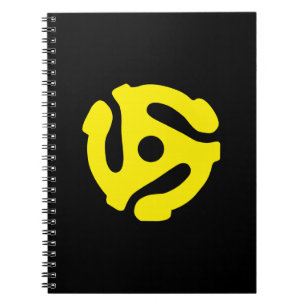 Carnet Rétro Vintage Yellow 45 Spacer DJ