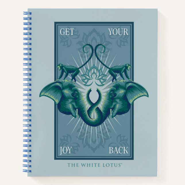 Carnet Retrouvez votre joie - Le Lotus Blanc (Devant)