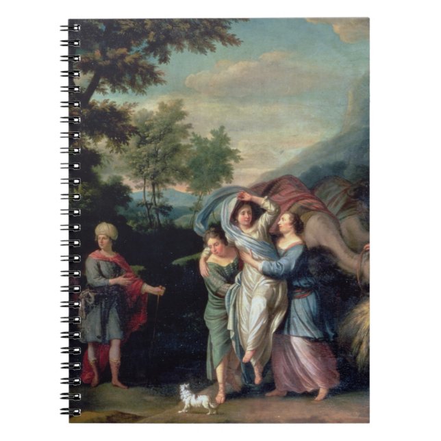 Carnet Réunion de Jacob et de Laban avec Rachel, Leah et (Devant)