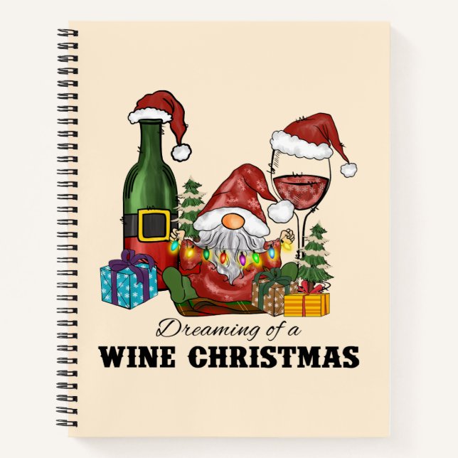 Carnet Rêver d'un Noël de vin (Devant)