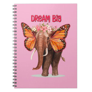 Carnet Rêver Gros Comme Un Inspirationnel Éléphant