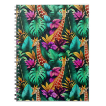 Rêves de girafe de jungle motif de surface transpa