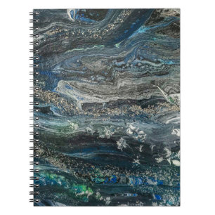 Carnet Rêves des 20 peintures abstraites de l'Océan gris 