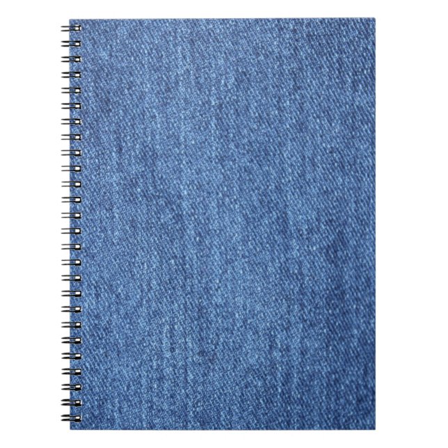 Carnet Revêtement bleu blanc Denim - Regarder l'image (Devant)