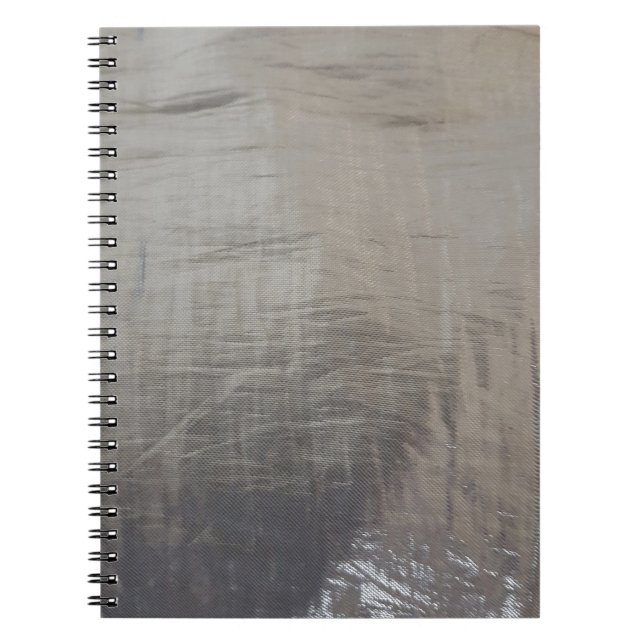 Carnet Revêtement en tissu gris argenté (Devant)