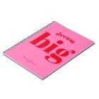 Rêvez grand ! Typographie moderne gras rouge - Ros