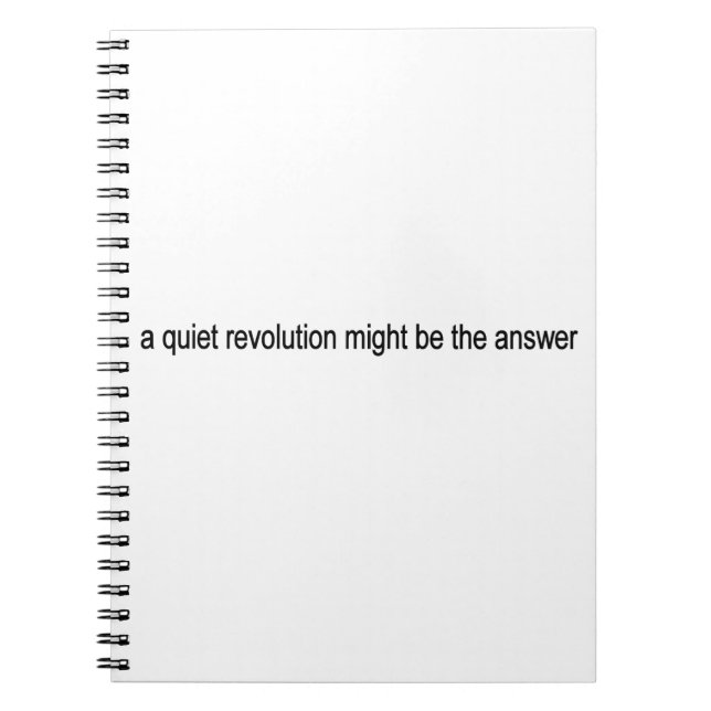 Carnet Révolution tranquille (Devant)