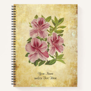 Carnet Rhododendron vintage