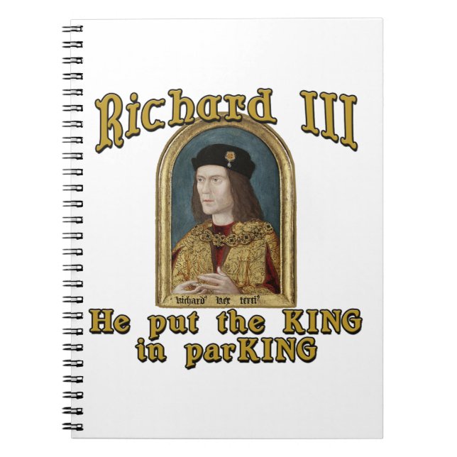 Carnet Richard III a mis le roi dans le T-shirt de (Devant)