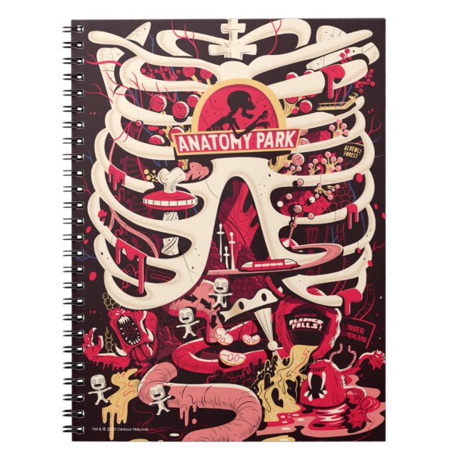 Carnet RICK ET MORTY™ | Anatomie Park Rib Cage (Devant)