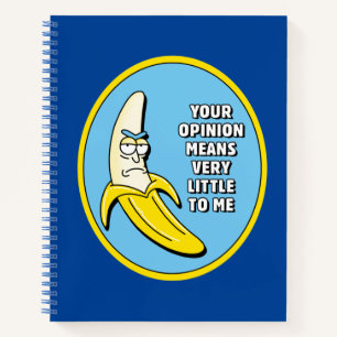 Carnet RICK ET MORTY™ Badge en brique banane