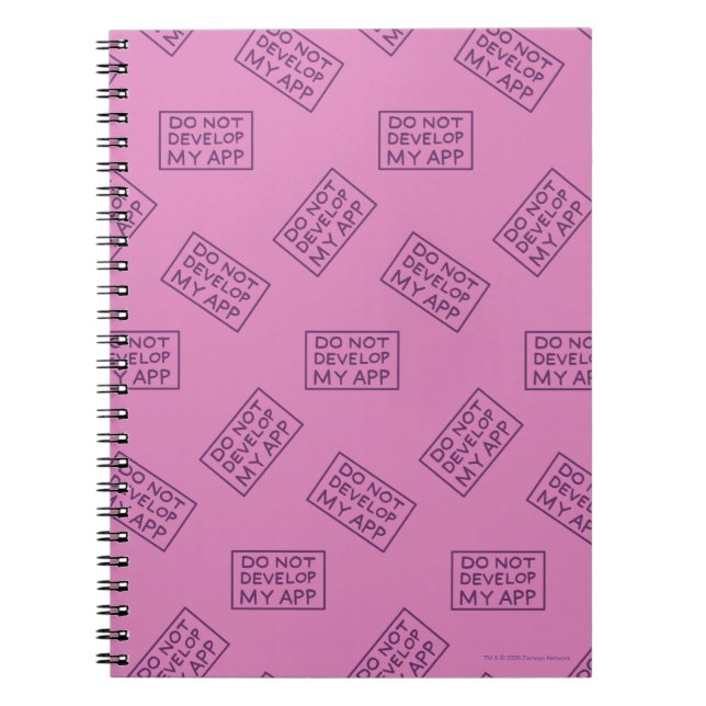 CARNET RICK ET MORTY™ DO NOT DEVELOP MY APP (Devant)