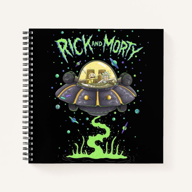 Carnet RICK ET MORTY™ | Graphique de vol spatial illustré (Devant)